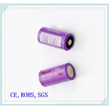 Jcmkj Lithium Cylindrical Battery 18350-900mAh, 18A, 15-20c Discharge, High Cap, E-Cigarette Battery, E-Cigarette, Audio Battery, Battery,